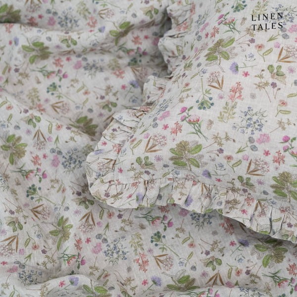 Len párnahuzat 40x40 cm Botany 2 – Linen Tales-image-1