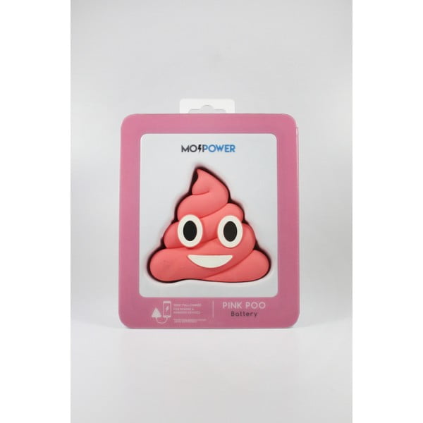 Pink Poo hordozható USB töltő - Moji Power
