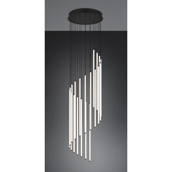 Matt fekete LED dimmelhető függőlámpa ø 37 cm Baxter – Trio-image-2