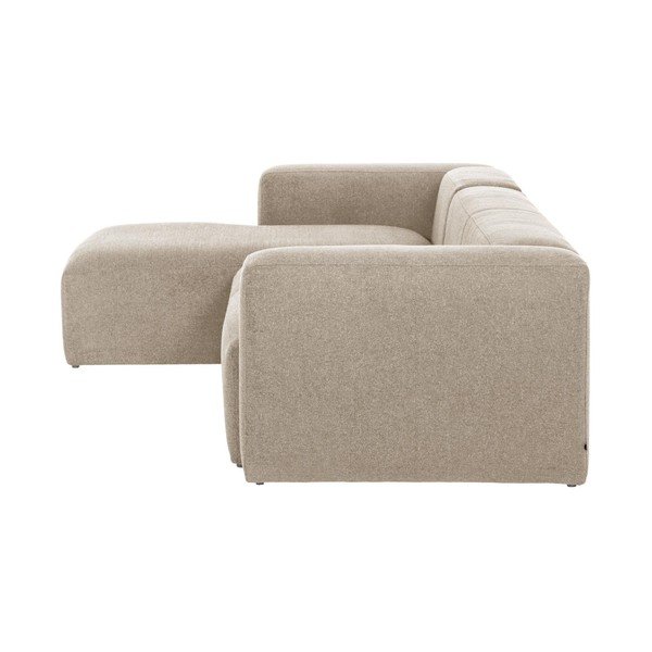 Bézs sarokkanapé (bal oldali) Blok – Kave Home-image-2