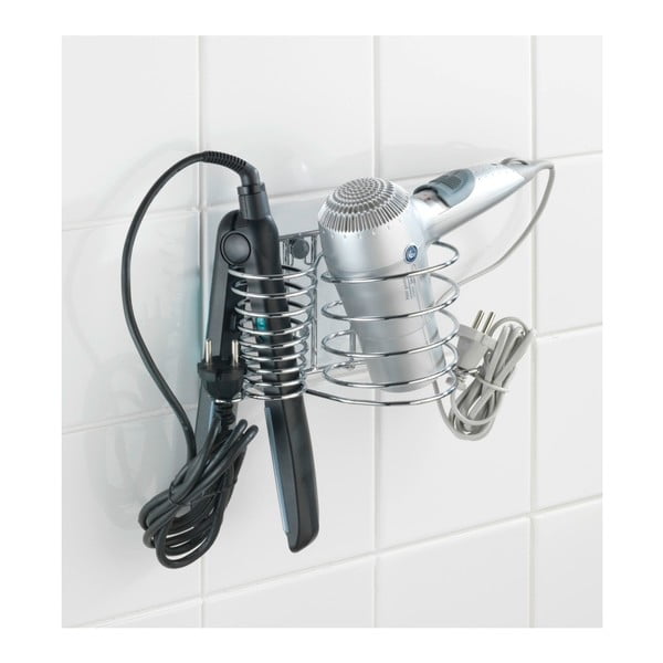 Milano falra szerelhető hajszárító és hajvasaló tartó - Wenko-image-1