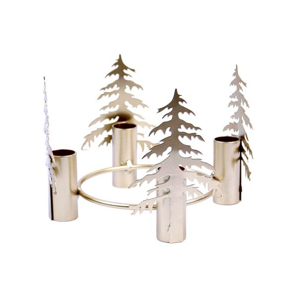 Fém adventi gyertyatartó Trees – Ego Dekor