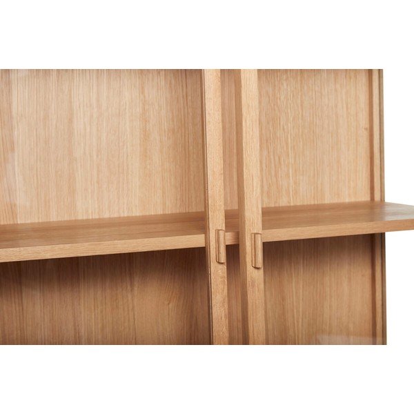 Natúr színű tölgyfa tálalószekrény 100x140 cm Panorama – Hübsch-image-3