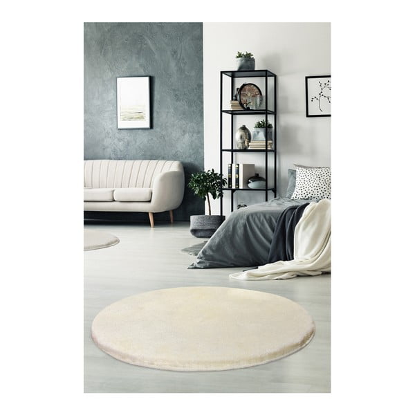 Milano krémfehér szőnyeg, ⌀ 90 cm