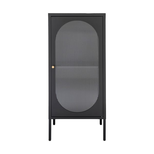 Fekete fém tálalószekrény 50x110 cm Adelaide – House Nordic