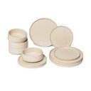 Malia 12 db-os krémszínű agyagkerámia étkészlet - Bonami selection