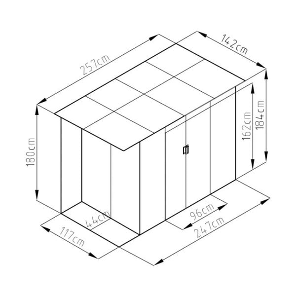 Kerti  ház Chester A - Rojaplast-image-3