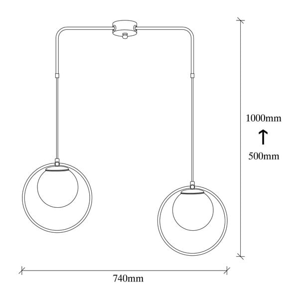 Flovena fekete fém függőlámpa - Opviq lights-image-2