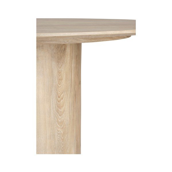 Kerek étkezőasztal bükkfa dekorral ø 110 cm Week – Ellos Home-image-2