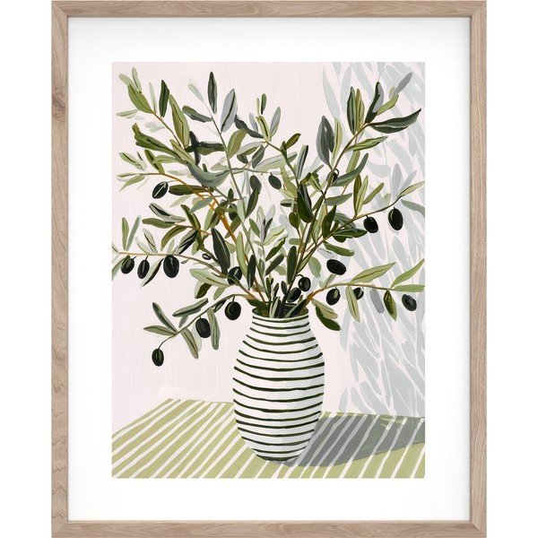 Nyomtatott keretezett kép 40x50 cm Olive Bunch II – Styler