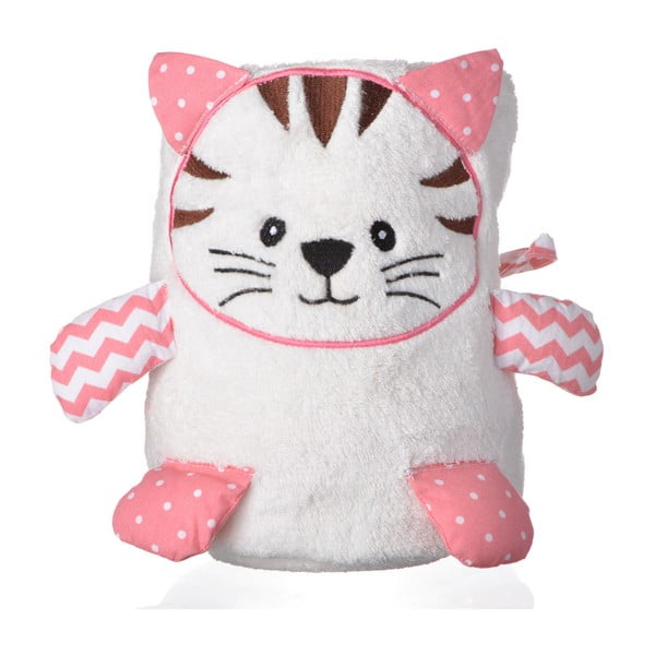 Cat fehér-rózsaszín takaró - Le Studio