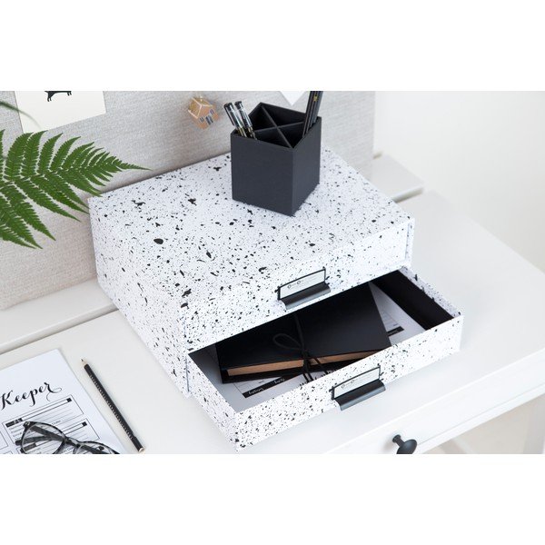 Birger fekete-fehér doboz 2 fiókkal - Bigso Box of Sweden-image-2