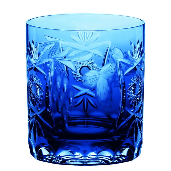 Traube Whisky Tumbler kék kristályüveg whiskys pohár, 250 ml - Nachtmann