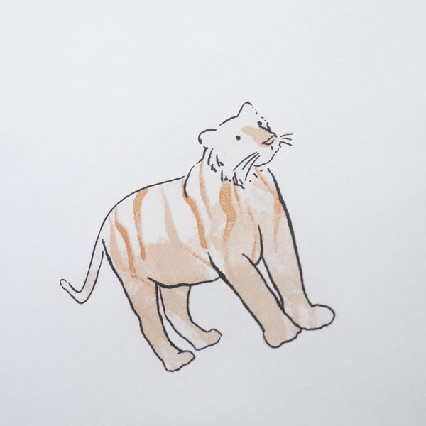 Fehér gumis pamut gyerek lepedő babaágyhoz 70x140 cm Zoo Animals – Bianca-image-2