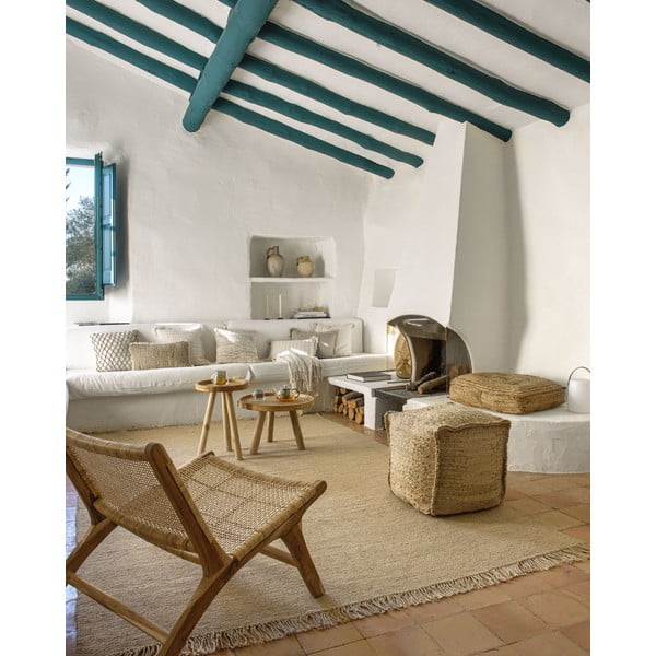 Natúr színű szőtt fotel Beida – Kave Home-image-2