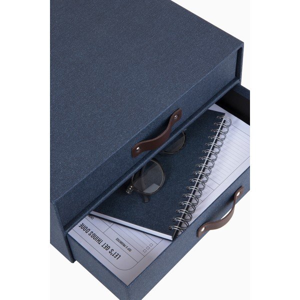 Birger sötétkék kétszintes rendszerező, 33 x 25,5 cm - Bigso Box of Sweden-image-3