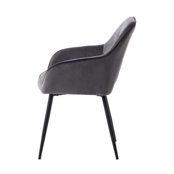 Szürke kárpitozott karfás étkezőfotel szett 2 db-os Nolan Square – Unique Furniture-image-2