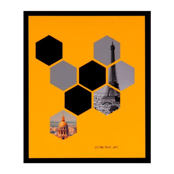 Hexag kép, 25 x 30 cm - sømcasa