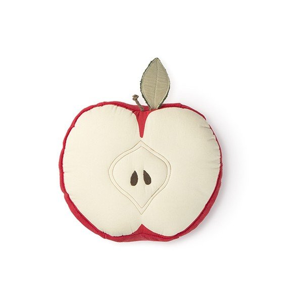 Pamut gyerek párna ø 30 cm Apple – Lorena Canals