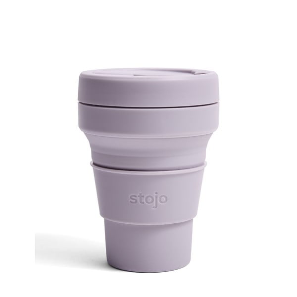 Pocket lila összecsukható utazópohár, 355 ml - Stojo