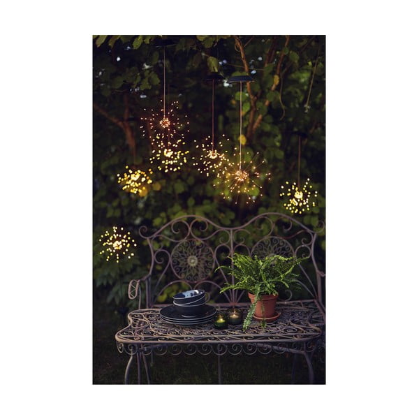 Firework kültéri napelemes LED lámpa fehér diódákkal, magasság 100 cm - Star Trading-image-1