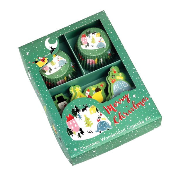 Wonderland muffindíszítő szett karácsonyi motívummal - Rex London-image-2
