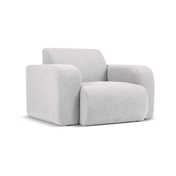 Világosszürke buklé fotel Molino – Micadoni Home
