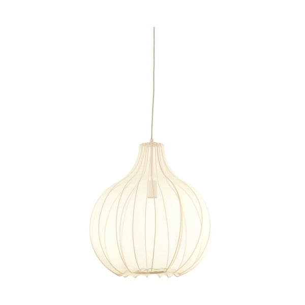 Bézs függőlámpa textil búrával ø 50 cm Elati – Light & Living-image-2