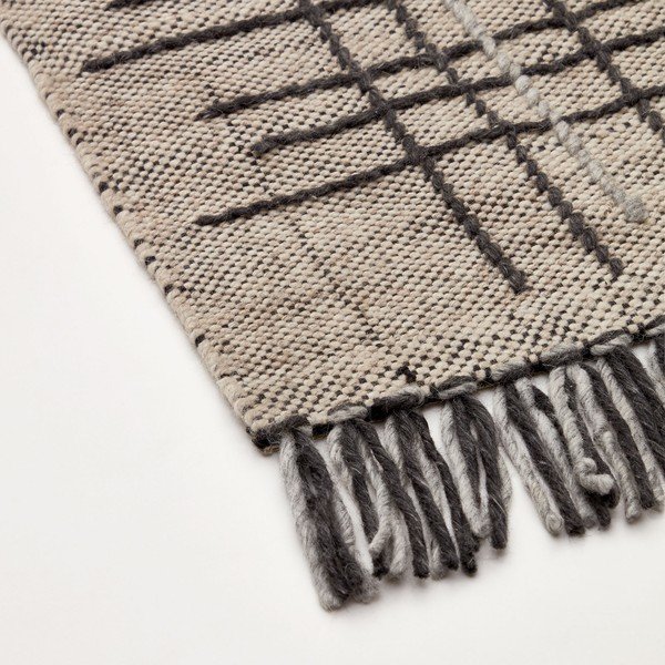 Világosbarna gyapjú szőnyeg 160x230 cm Eneo – Kave Home-image-1