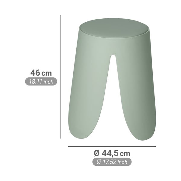 Zsályaszínű műanyag rakásolható ülőke Comiso – Wenko-image-4