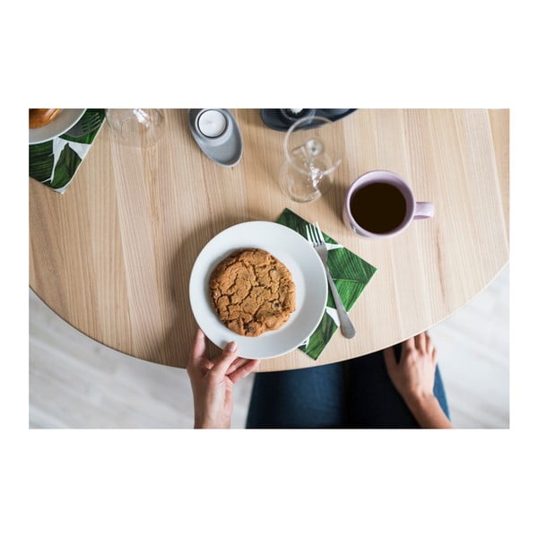 Naïve természetes tömörfa étkezőasztal, ⌀ 90 cm - EMKO-image-3