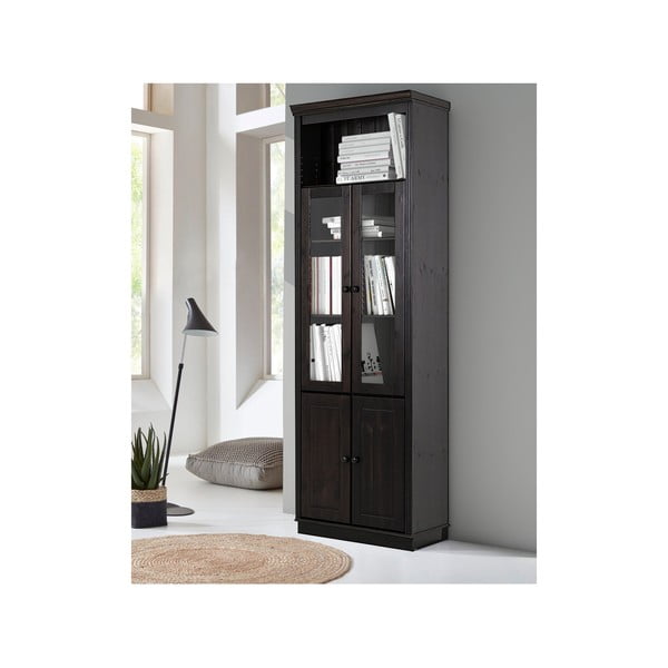 Barna borovi fenyő tálalószekrény 74x223 cm Anita – Støraa-image-2