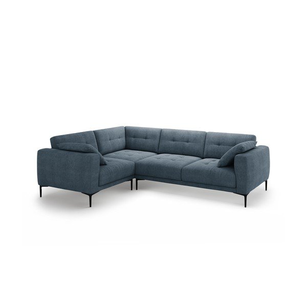 Sötétkék sarokkanapé (bal oldali-L alakú) Bemy – Micadoni 