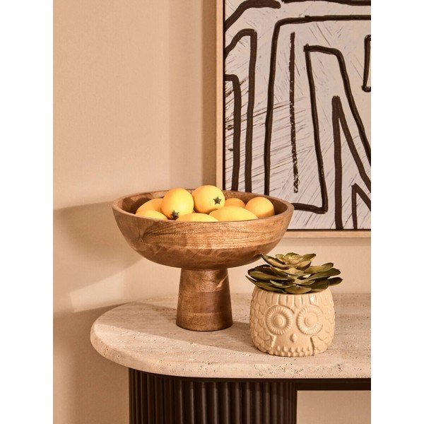 Natúr színű fa tál ø 27 cm Kara – Premier Housewares-image-2