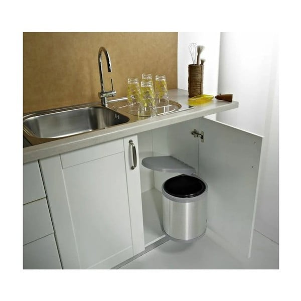 Beépíthető fém szemetes 10 l Ring - Elletipi-image-1