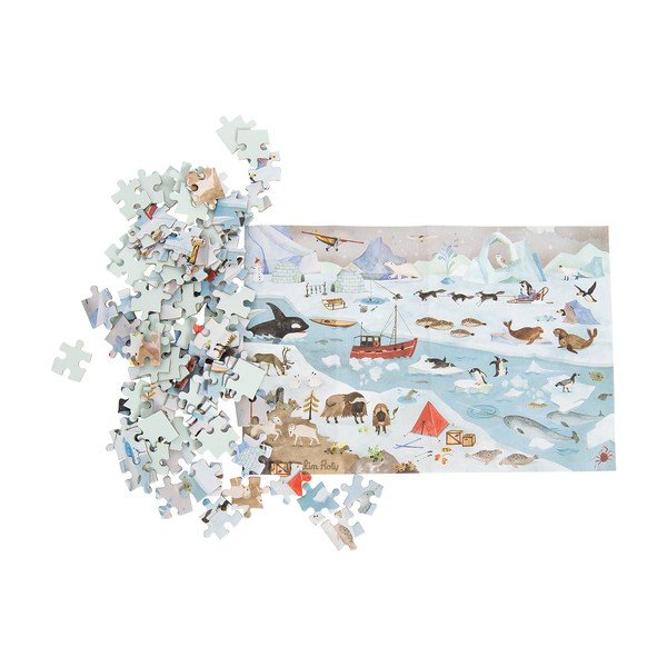 Északi sarki állatos puzzle - Moulin Roty