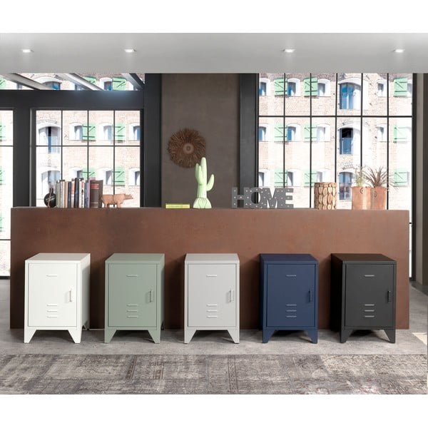 Fekete fém gyerek éjjeliszekrény BRONXX – Vipack-image-2