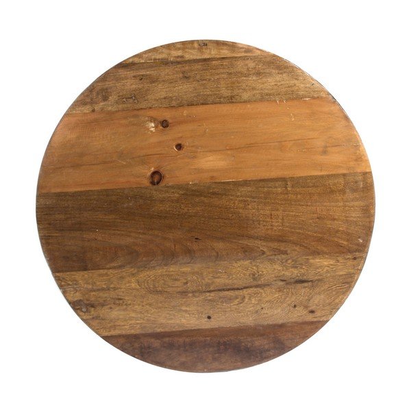 Szürke-natúr színű fém kerek dohányzóasztal ø 90 cm Lancaster – Bizzotto-image-2