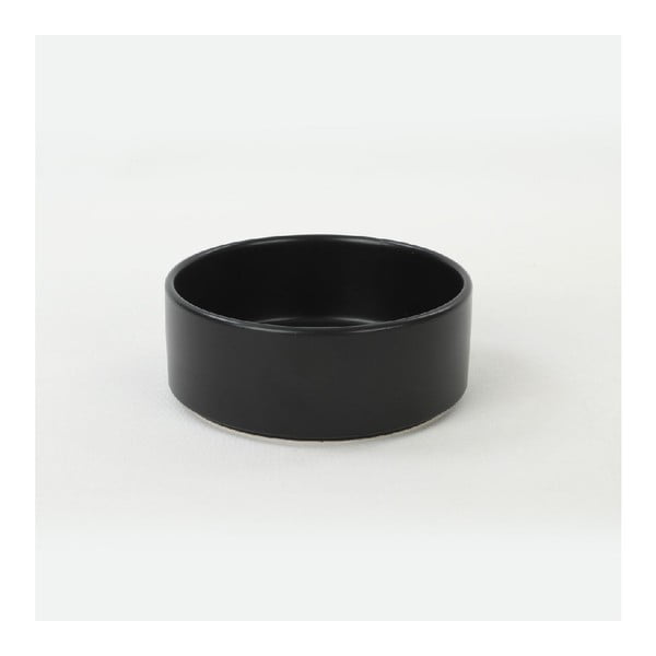 Fekete agyagkerámia szervírozó készlet 6 db-os ø 14 cm – Hermia-image-2