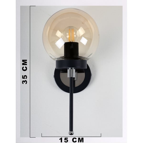 Okkersárga-fekete fali lámpa ø 15 cm Tokyo – Squid Lighting-image-2