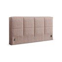 Világos rózsaszín kárpitozott ágytámla 209x100 cm Darren – Micadoni 