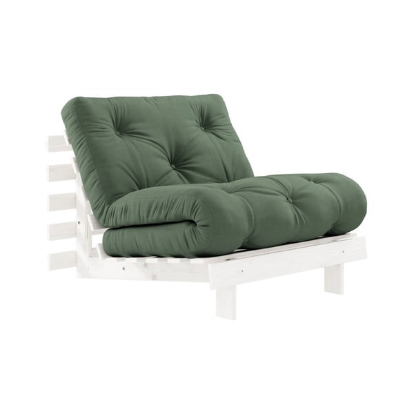 Roots White/Olive Green variálható fotel - Karup Design
