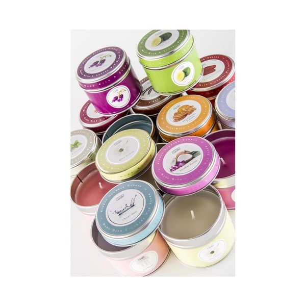 Gyertya fémdobozban trópusi gyümölcs illattal, 32 óra égési idő - Copenhagen Candles-image-2