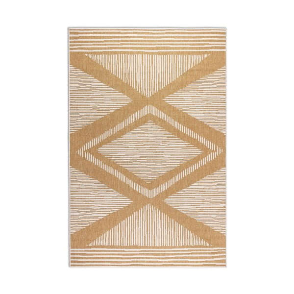 Okkersárga-krémszínű kültéri szőnyeg 160x230 cm Gemini – Elle Decoration-image-2