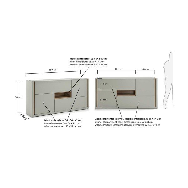 Qu szürke komód - La Forma-image-4