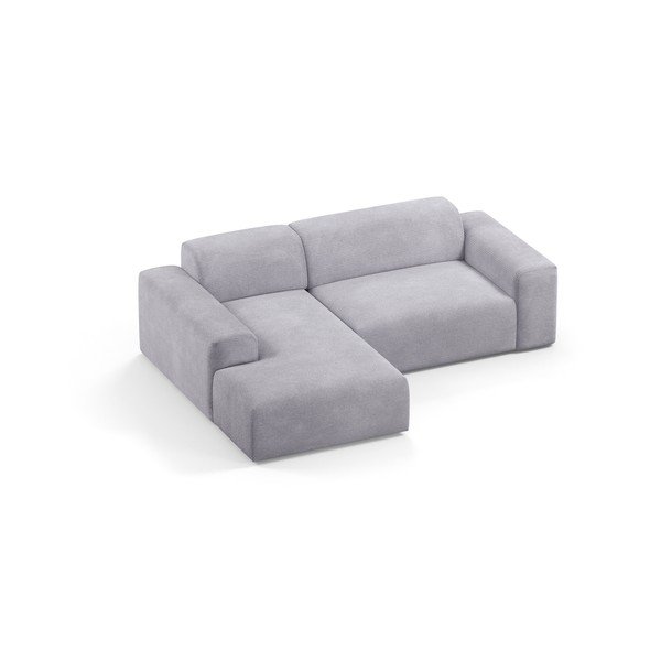 Karen világosszürke kordbársony sarokkanapé, 250 cm, bal oldali - Marie Claire Home-image-3