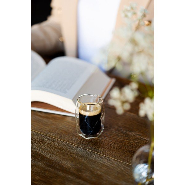 Duplafalú eszpresszó bögre szett 2 db-os 100 ml Geo – Vialli Design-image-4