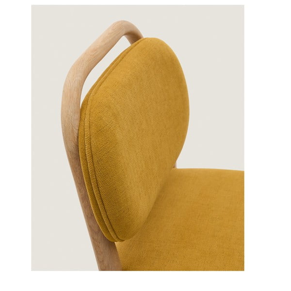 Mustársárga bárszék (ülésmagasság 66 cm) Helda – Kave Home-image-1