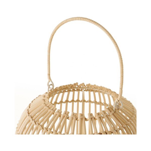 Natúr színű rattan asztali lámpa rattan búrával (magasság 30,5 cm) Natural Way – Casa Selección-image-3
