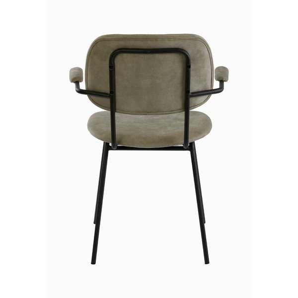 Bézs bársony étkezőszék Emma – Light & Living-image-4